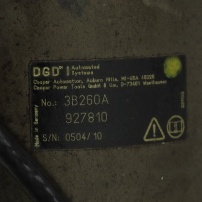 DGD Cooper Tools 3B260A 927810 3K2M Electric Nutrunner 15/16"Splined Shaft 300Nm