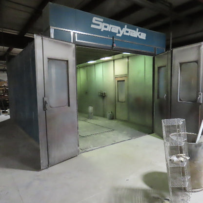 Spraybake SB10DDSMG 24x14x10' Downdraft Paint Spray & Bake Booth Nat Gas 220V