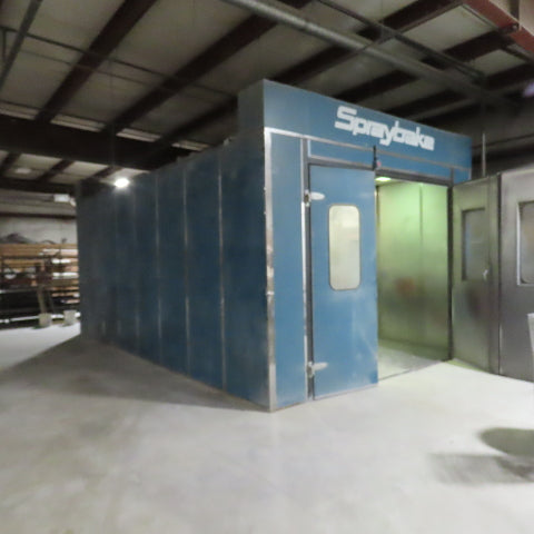 Spraybake SB10DDSMG 24x14x10' Downdraft Paint Spray & Bake Booth Nat Gas 220V