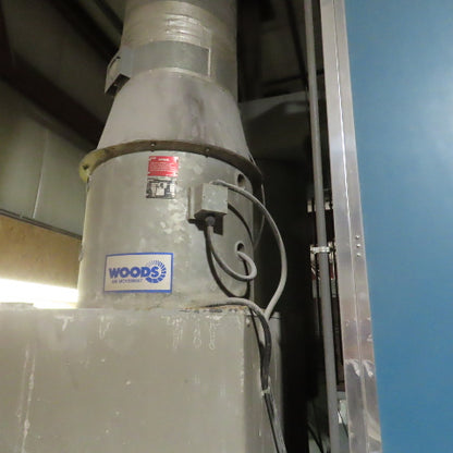 Spraybake SB10DDSMG 24x14x10' Downdraft Paint Spray & Bake Booth Nat Gas 220V