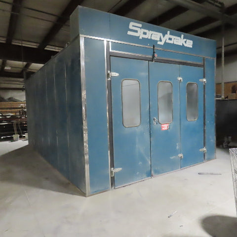 Spraybake SB10DDSMG 24x14x10' Downdraft Paint Spray & Bake Booth Nat Gas 220V