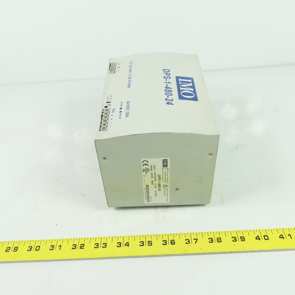 IMO DPS-1-480-24 115/230VAC Power Supply 24VDC 7/3.5A 47-63Hz 480W
