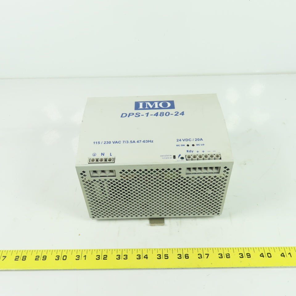 IMO DPS-1-480-24 115/230VAC Power Supply 24VDC 7/3.5A 47-63Hz 480W