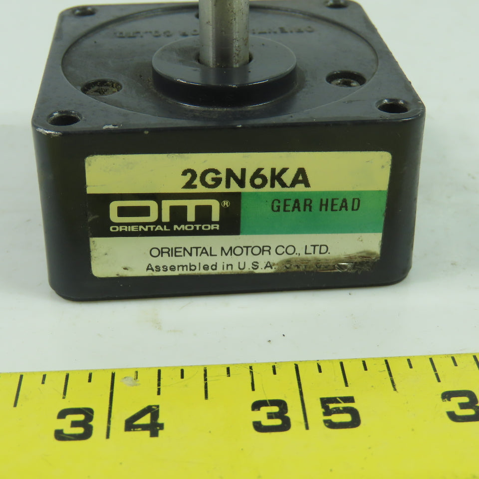 Oriental Motor 2GN6KA Parallel Shaft Gear Head 6:1 Ratio