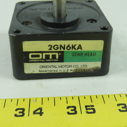 Oriental Motor 2GN6KA Parallel Shaft Gear Head 6:1 Ratio