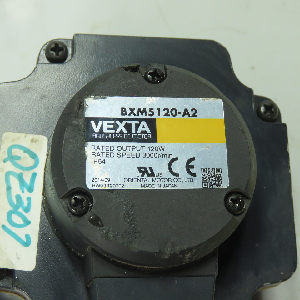 Oriental Motor BXM5120-A2 Vexta Brushless DC Motor 3000r/min 120W Out 12mm Shaft