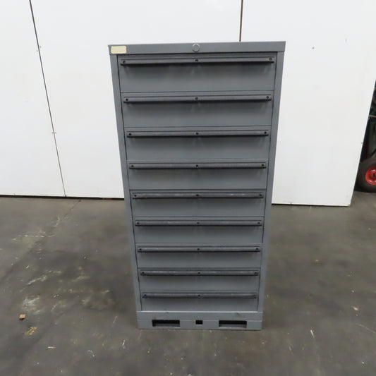Lista 9 Drawer Industrial Parts Tool Storage Shop Cabinet 28 x 28" x 60" H