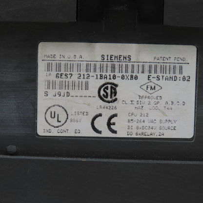 Siemens 6ES7 212-1BA10-0XB0 Simatic S7-200 Programmable Controller Module
