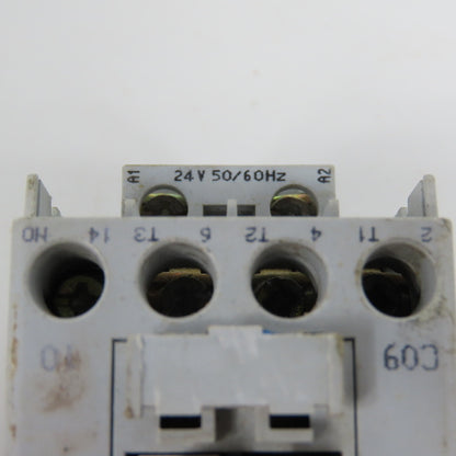 Allen Bradley 100-C09*10 Ser A C09 Contactor 600VAC Max W/ 24V 50/60HZ Coil