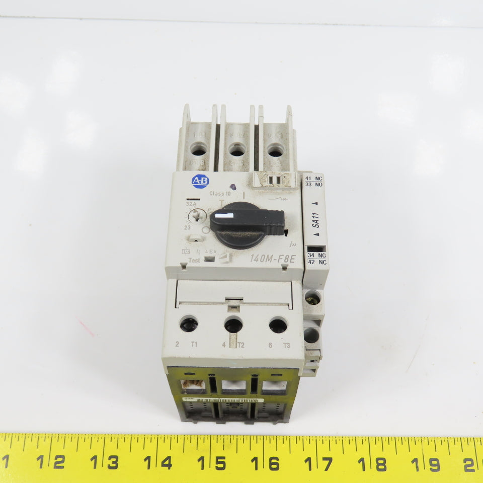 Allen Bradley 140M-F8E-C32 23-32A Motor Protector Circuit Breaker W/ 140M-C-A