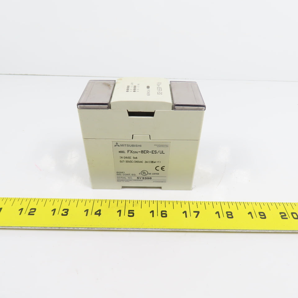 Mitsubishi Fxon-8ER-ES/UL I/O Expansion Module In 24VDC Out 30VDC /240VAC