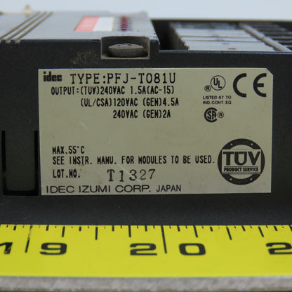 Idec PFJ-N161U PFJ-T081U 8-Relay Output Module 24VDC In 240VAC Output