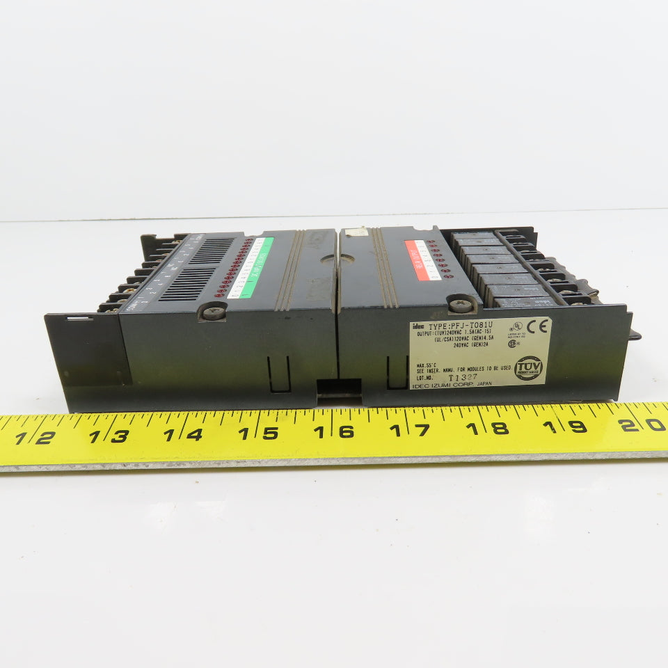 Idec PFJ-N161U PFJ-T081U 8-Relay Output Module 24VDC In 240VAC Output