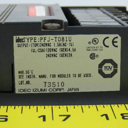Idec PFJ-T081U 8-Relay Output Module 120/240VAC Output