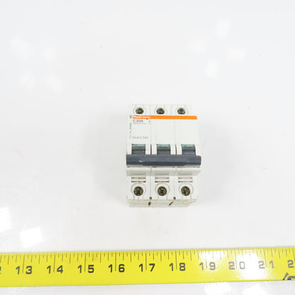 Merlin Gerin 24469 Multi 9 C60 3-Pole 20A Rail Mount Circuit Breaker 480/277V