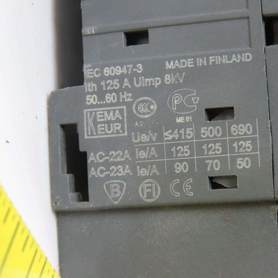 ABB OT125E3 100A General Purpose Panel Operator Safety Disconnect Switch 600VAC