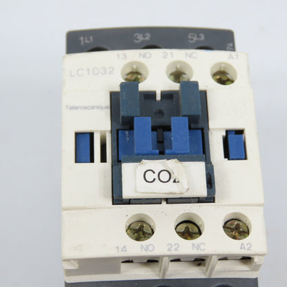 Schneider LC1D32 50A 600VAC Contactor 220V Coil W/ LRD1532 Overload Relay 25-32A