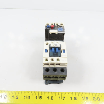 Schneider LC1D32 50A 600VAC Contactor 220V Coil W/ LRD1532 Overload Relay 25-32A