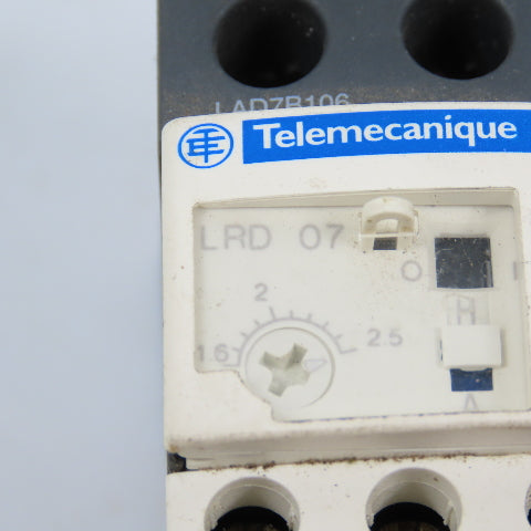 Schneider Telemecanique LRD 07 1.6-2.5A Thermal Overload Relay W/ LAD7B106