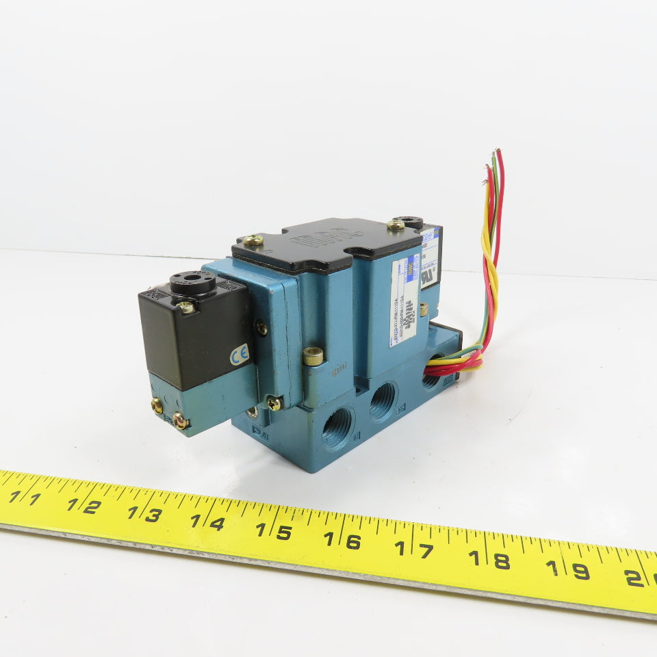 Mac 6321D-311-PM-111DA 2-Position Pneumatic Solenoid Directional Valve 120V