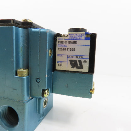 Mac 6321D-311-PM-111DA 2-Position Pneumatic Solenoid Directional Valve 120V