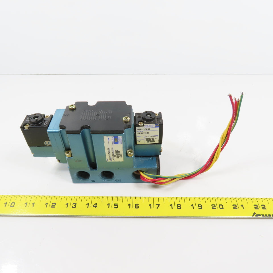 Mac 6321D-311-PM-111DA 2-Position Pneumatic Solenoid Directional Valve 120V