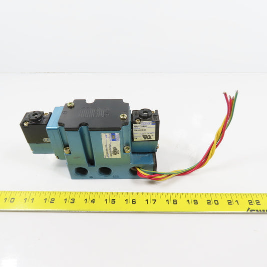 Mac 6321D-311-PM-111DA 2-Position Pneumatic Solenoid Directional Valve 120V
