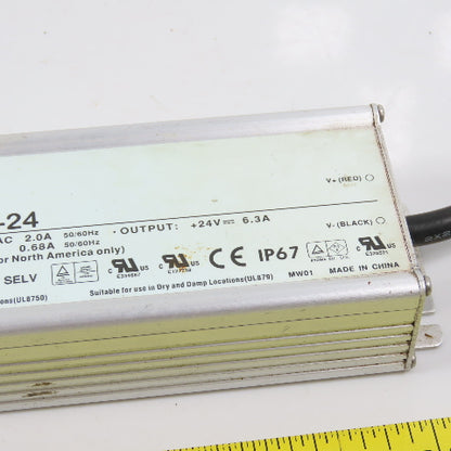 Mean Well CLG-150-24 24VDC 6.3A Power Supply 100-240/277VAC 2.0/0.68A Input