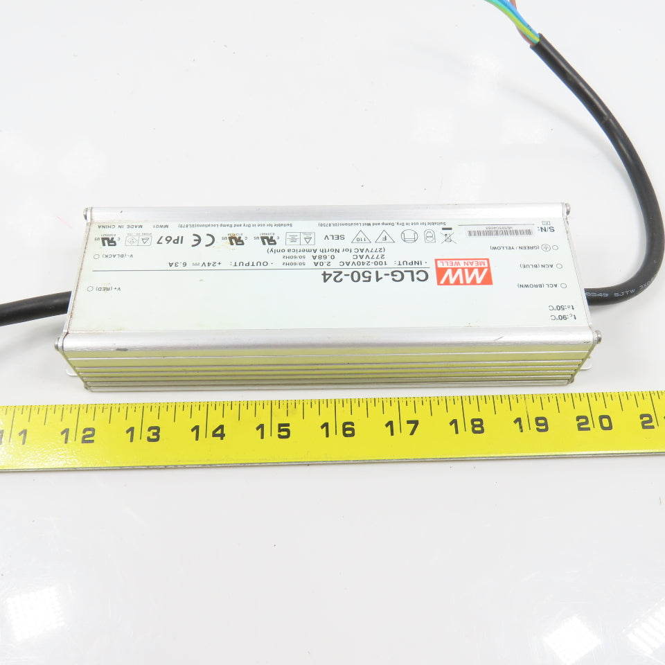 Mean Well CLG-150-24 24VDC 6.3A Power Supply 100-240/277VAC 2.0/0.68A Input