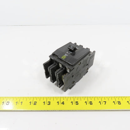 Square D Type QOU 3-Pole 50A Circuit Breaker 240VAC