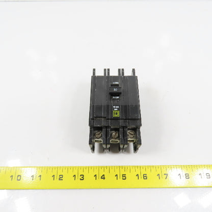 Square D Type QOU 3-Pole 50A Circuit Breaker 240VAC