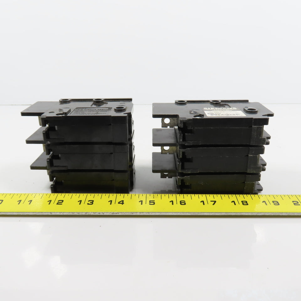 Siemens Gould BQ3B020 Type BQ 3-Pole 20A Circuit Breaker 240VAC Lot Of 2