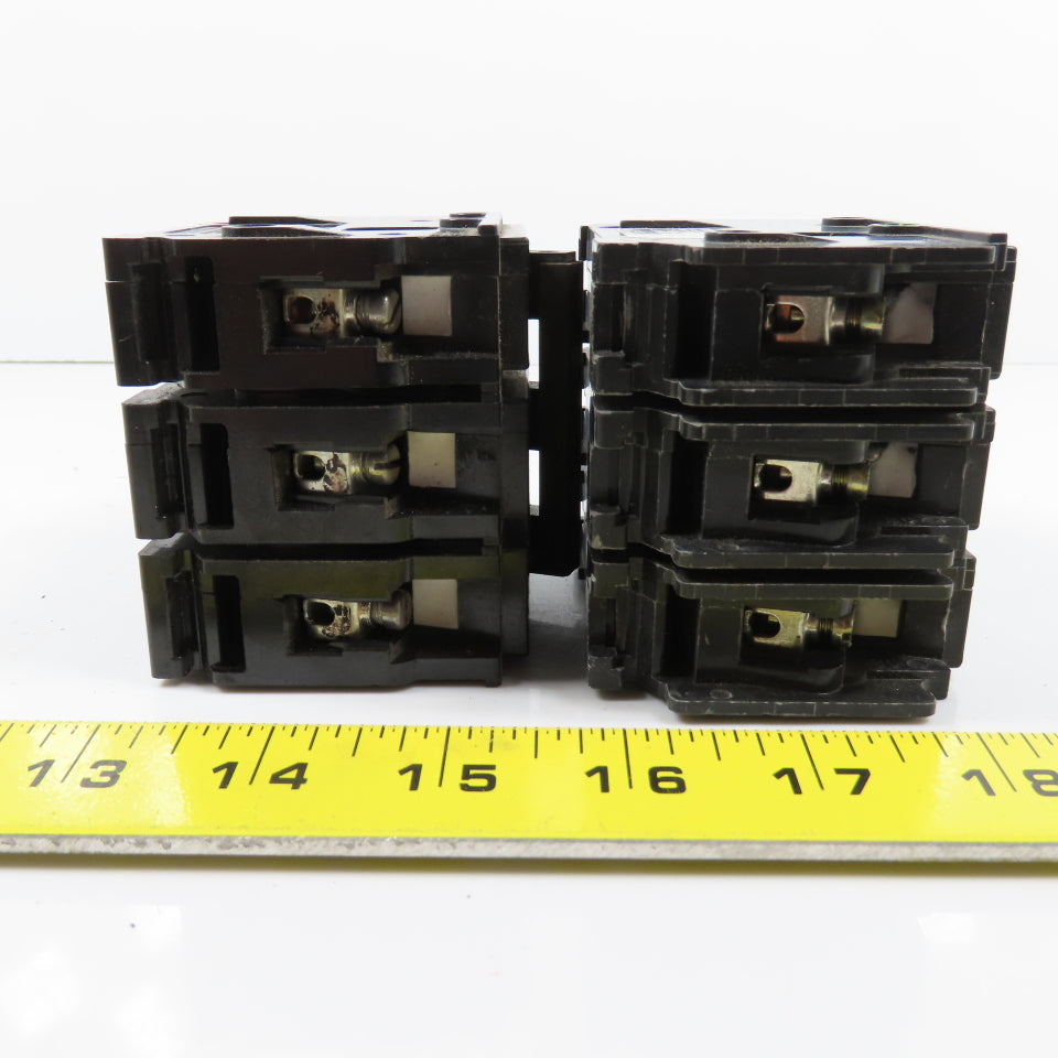 Siemens Gould BQ3B020 Type BQ 3-Pole 20A Circuit Breaker 240VAC Lot Of 2
