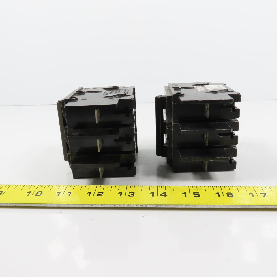 Siemens Gould BQ3B020 Type BQ 3-Pole 20A Circuit Breaker 240VAC Lot Of 2
