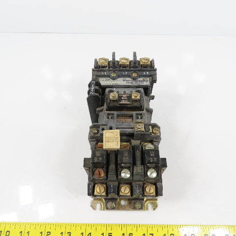 Allen Bradley 509-A0J Size 0 Motor Starter 600V 5HP 24V Coil Overload 592-B0W16