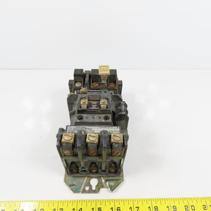 Allen Bradley 509-A0J Size 0 Motor Starter 600V 5HP 24V Coil Overload 592-B0W16