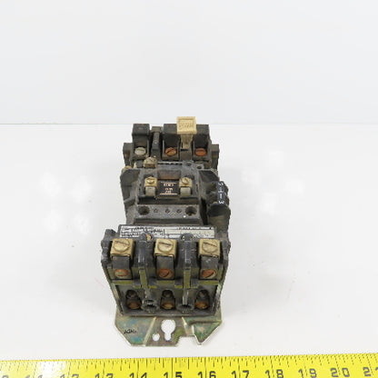 Allen Bradley 509-A0J Size 0 Motor Starter 600V 5HP 24V Coil Overload 592-B0W16