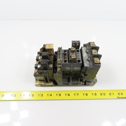 Allen Bradley 509-A0J Size 0 Motor Starter 600V 5HP 24V Coil Overload 592-B0W16
