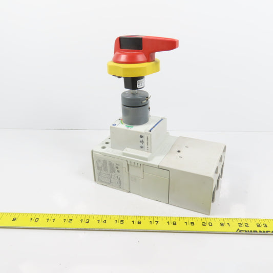 Allen Bradley 140G-I2C3-D20 200A Circuit Breaker W/ 140G-G-RMX Operator &140U-PY