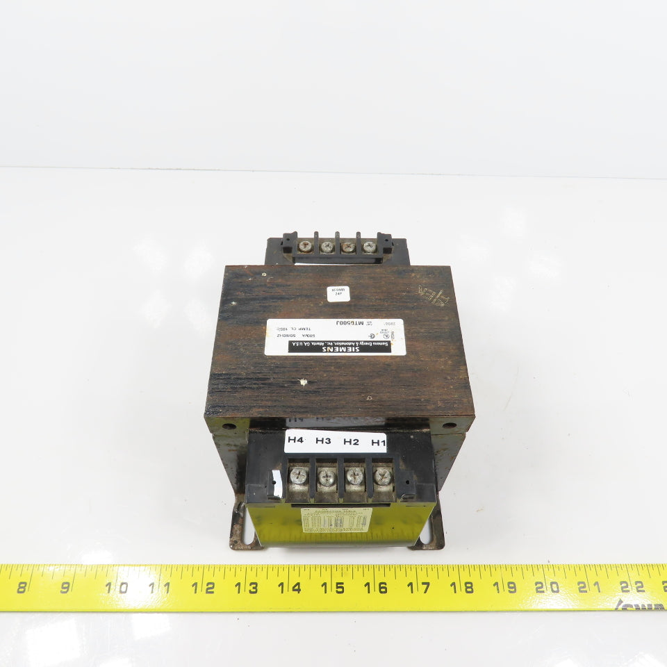 Siemens MT0500J 500VA Control Transformer Pri 200-480V Sec 23/24/25V 50/60HZ