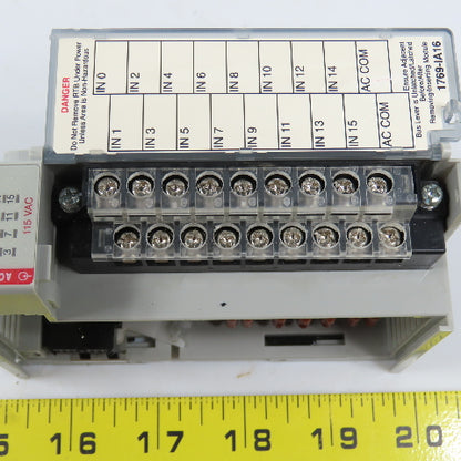 Allen Bradley 1769-IA16 Ser A Compact I/O 16 PT. Input Module F/W 3.1
