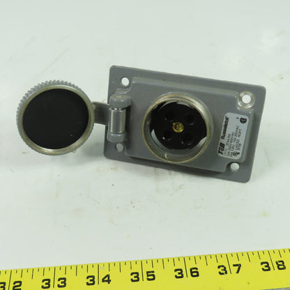 Russellstoll 3744-RS 600VAC Receptacle 10A 4 Wire