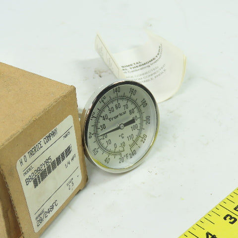 Trerice B82202Y05 Bimetal Thermometer 1/4" NPT 20/240FC 2.5" Stem