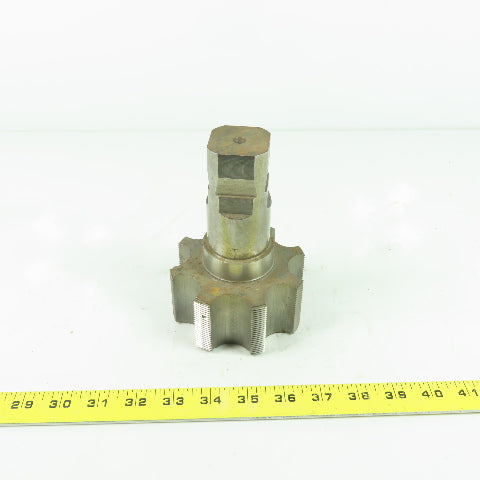 4-3/32" Straight 8 Flute Plug Tap 6" OAL 2" Shank Tap Length