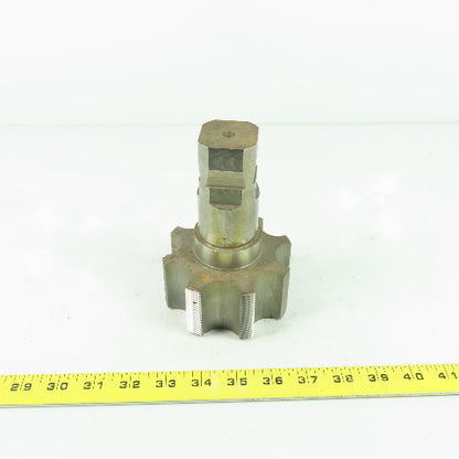 4-3/32" Straight 8 Flute Plug Tap 6" OAL 2" Shank Tap Length
