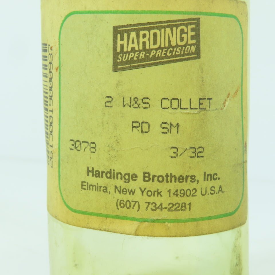 Hardinge 178-1008 2 Warner & Swasey 3/32" Round SM Collet 3.82" OAL