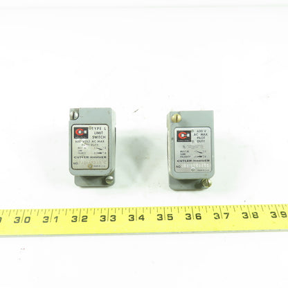 Cutler-Hammer 10316H5935C Limit Switch 600VAC Max Pilot Duty Lot Of 2