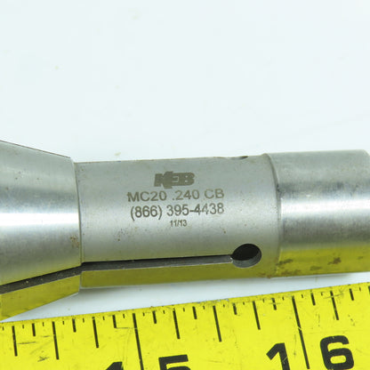 KEB MC20 (5) 3/16" & (1) 0.240" CB Round Collets Lot Of 6