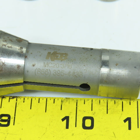 KEB MC20 (5) 3/16" & (1) 0.240" CB Round Collets Lot Of 6