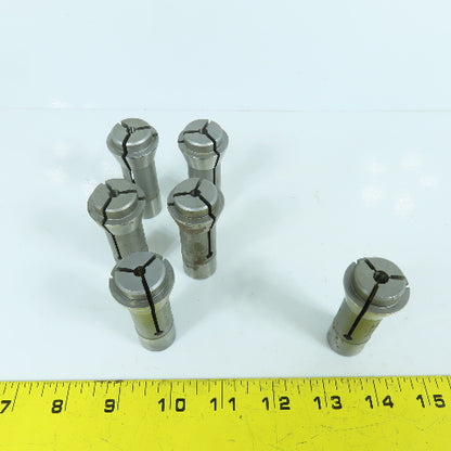 KEB MC20 (5) 3/16" & (1) 0.240" CB Round Collets Lot Of 6